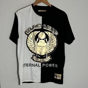 Blac Leaf Eternal Power Gold Scarab Shirt Medium Graphic Streetwear Rise Above